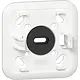 Gira 305111 montageplaat K/P25 voor 1-voudige wandcontactdoos opbouw wit