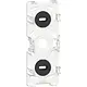Gira 305314 3-voudige montageplaat voor opbouw 3-voudige wandcontactdoos wit