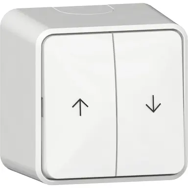 Gira 315813 jaloeziedrukcontact opbouw met interne montageplaat opbouw wit