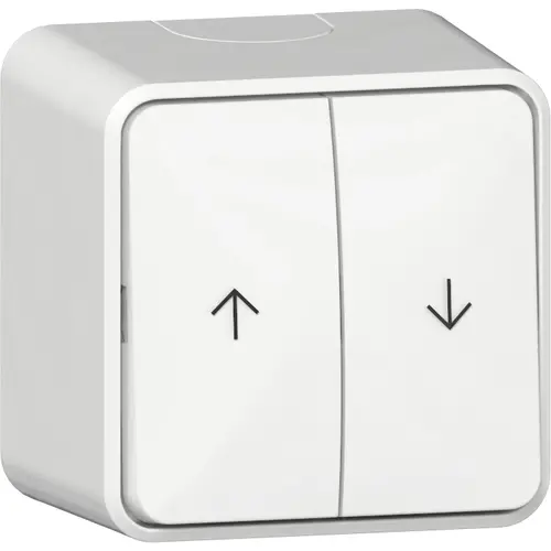 Gira 315813 jaloeziedrukcontact opbouw met interne montageplaat opbouw wit