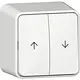 Gira 315913 jaloezieschakelaar opbouw met interne montageplaat opbouw wit