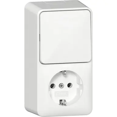 Gira 417613 combi uit-wis/wcd ra opb wt