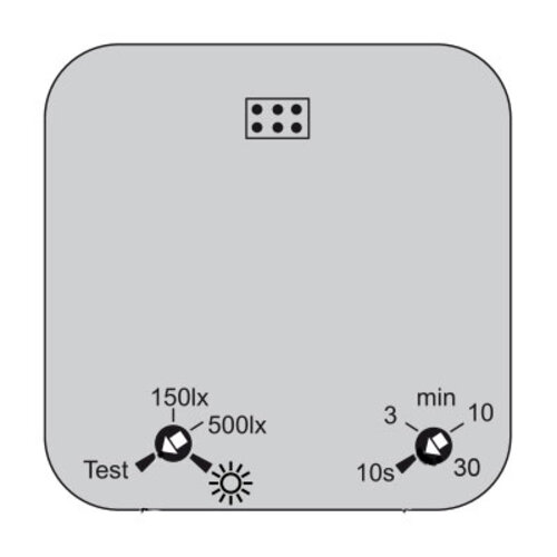 Gira 537903 Systeem 3000 bewegingsmelder opzetstuk 1.10 m Standard met instelbare nalooptijd Systeem 55 wit glans