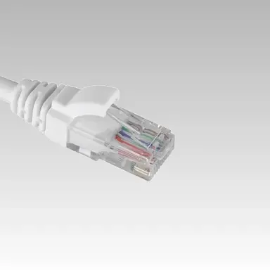 Grayle ZN500PC12190010M Witte Cat.6 patch kabel van Zybrnet 500 1 meter