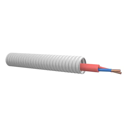 Dynamic FLBU500280 flexibele buis 16 mm voorbedraad 2 x 1.0 mm² signaalkabel rood rol 100 meter