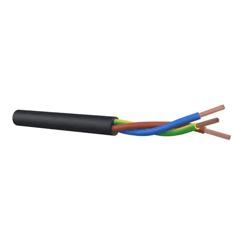 Dynamic RMRL 3G1.5 KNIP rubberleiding 3 x 1.5 mm² zwart per meter