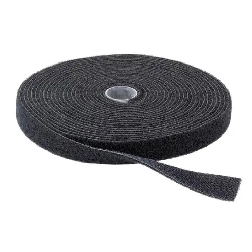Grayle 010.05.0412 Klitteband 12mm zwart 25 meter
