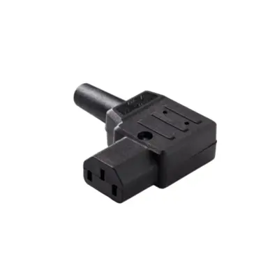 Kaiser 790/SW C13 apparaatstekker haaks horizontaal female 10A zwart