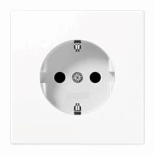 JUNG LS 1520 WW wandcontactdoos randaarde met klauwbevestiging LS990 alpine wit