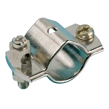 JMV 200011 aardklem 1/4 klembereik 13 - 15 mm koper vernikkeld