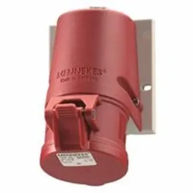 Mennekes CEE 27008 wandcontactdoos CEE 32A 380-415V 5-polig rood 6h IP44