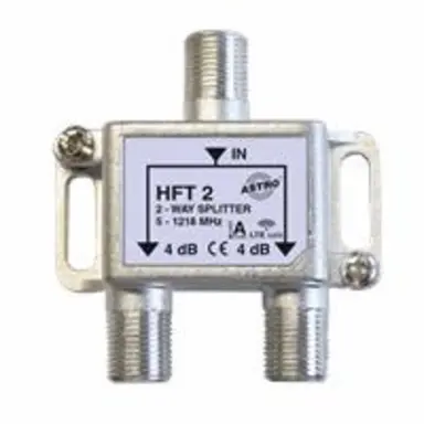 Astro HFT2 verdeler 2-voudig retourgeschikt F-connector