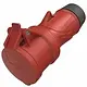 Mennekes CEE 14510 CEE koppelcontactstop 16A 400V 5-polig IP54 rood 6h