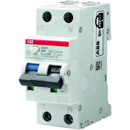 ABB DS201 B25 A30 aardlekautomaat 1p+n b kar 2