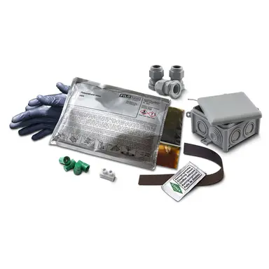 Conex CH 100350 compleet gietmofpakket incl. kabeldoos 95 x 95 x 56 mm en 360ml sneldrogende giethars