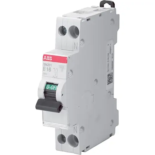 ABB SN201-C25 System pro M compact installatieautomaat 1p+N 25A C-karakteristiek 6kA