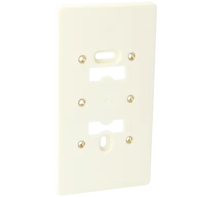 Attema AT1385 montageplaat voor 2x enkelvoudig opbouw schakelmateriaal en combinaties creme