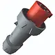 Mennekes CEE 3325 CEE-contactstop 5-polig 63A 400V IP67 rood 6h