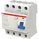 ABB F 204 A 80/0 3 Aardlekschakelaar 80A 4P kl.A