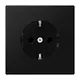 JUNG LS 1520 SWM wandcontactdoos randaarde met klauwbevestiging LS990 grafietzwart mat