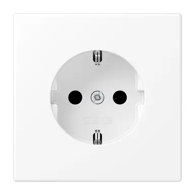 JUNG LS 1520 WWM wandcontactdoos randaarde met klauwbevestiging LS990 sneeuwwit mat
