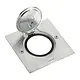 Legrand 089700 vloercontactdoos afdekplaat vierkant 1-voudig 86 x 86 mm RVS