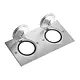 Legrand 089702 vloercontactdoos afdekplaat 2-voudig  86 x 172 mm RVS