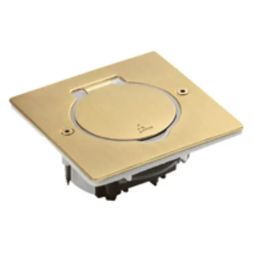 Legrand 089710 vloercontactdoos afdekplaat vierkant 1-voudig 86 x 86 mm brons