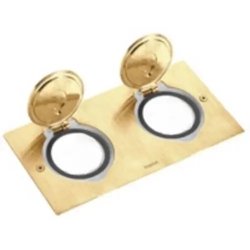 Legrand 089712 vloercontactdoos afdekplaat 2-voudig  86 x 172 mm brons