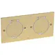 Legrand 089712 vloercontactdoos afdekplaat 2-voudig  86 x 172 mm brons