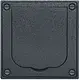 Busch-Jaeger 1705 U-101 inbouwbehuizing leeg met klapdeksel 86 x 86 x 58 mm voor wandmontage