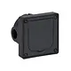 Busch-Jaeger 1705 U-101 inbouwbehuizing leeg met klapdeksel 86 x 86 x 58 mm voor wandmontage
