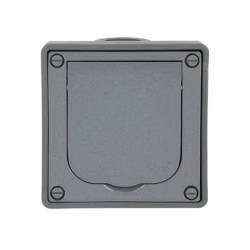 Busch-Jaeger 20 EFDB2 inbouwbehuizing met RA wcd en klapdeksel 86 x 86 x 58 mm voor wandmontage