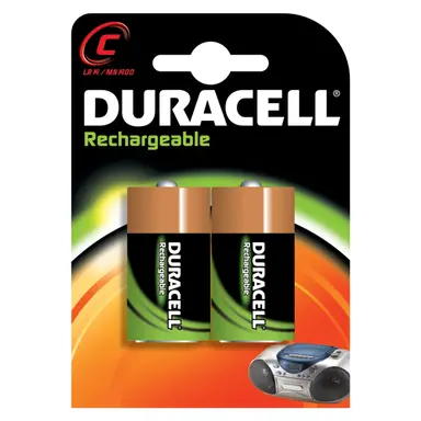 Duracell HR 14 baby C batterij oplaadbaar NIMH 2200mAh 1.2V