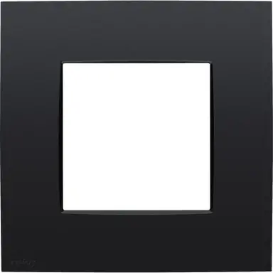 Niko 136-76100 afdekraam 1-voudig Intense matt black coated