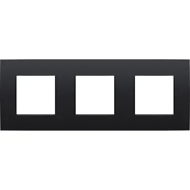 Niko 136-76700 afdekraam 3-voudig Intense matt black coated
