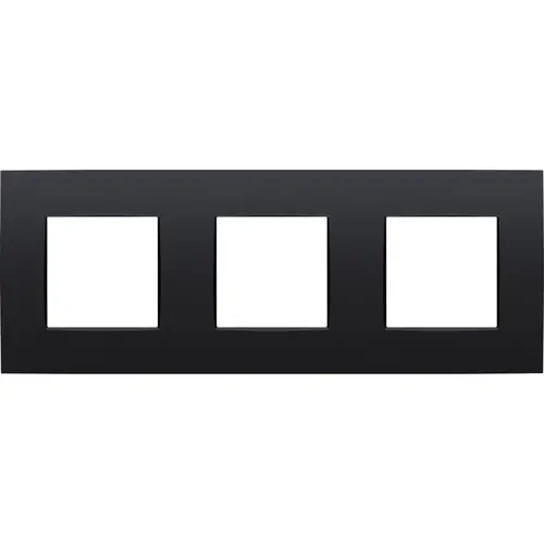 Niko 136-76700 afdekraam 3-voudig Intense matt black coated
