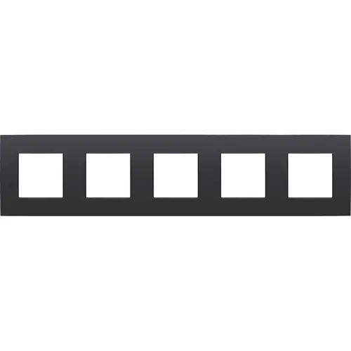 Niko 136-76005 afdekraam 5-voudig Intense matt black coated