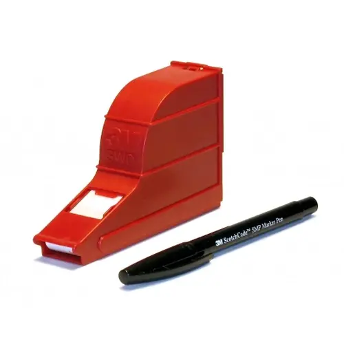 3M SWD kabelkodering dispenser met marker pen voor kabels 2 - 8 mm wit