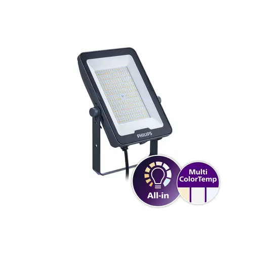 Philips 8720169736061 LED schijnwerper rechthoekig 100W 3000 - 6500K IP65 grijs