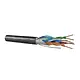 Dynamic FTP 4X2X24AWG24 1 PE FTP Cat.5E grond/buiten netwerkkabel afgeschermd zwart per meter