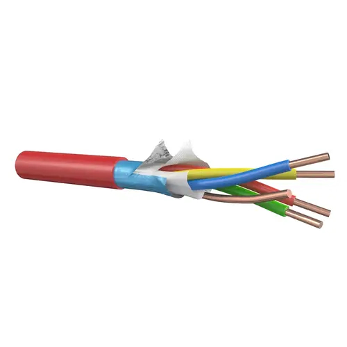 Dynamic FIRE077510 brandmeldkabel afgeschermd halogeenvrij rood rol 100 meter