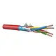 Dynamic FIRE077510 brandmeldkabel afgeschermd halogeenvrij rood rol 100 meter