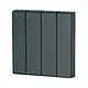 Eaton CWIZ-04/09 schakelwip 4-voudig mat zwart