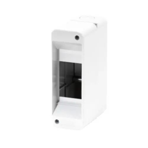 Gewiss GW40022 kunststof opbouwkast leeg 45x130x85mm din-rail zonder deur 2 modules IP40 grijs