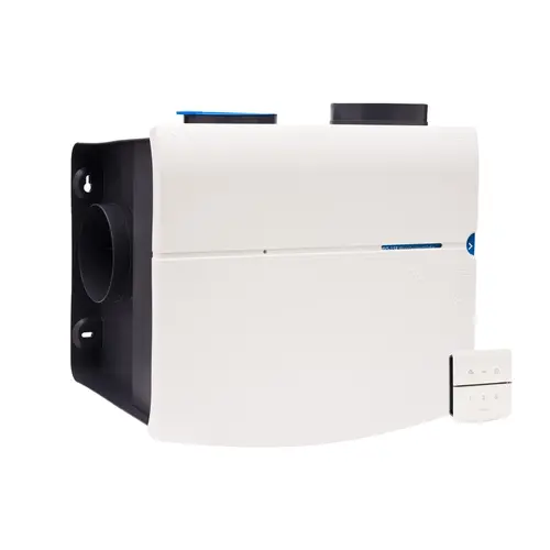 Orcon MVS-15RHB woonhuisventilatiebox met geïntegreerde vochtzender en draadloze afstandsbediening