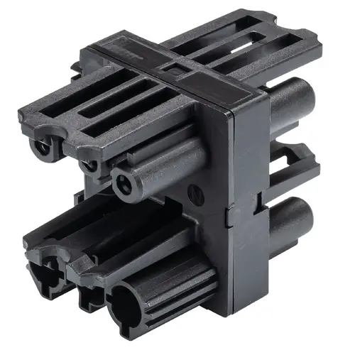 Wieland 92.030.6953.1 gst18i3 verdeler 1/3 zwart