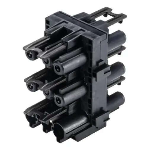 Wieland 92.030.0953.1 h-verdeler gst18i3 1/5 zwart