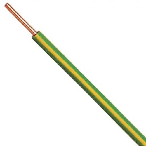 Donne VD100groengeel ECA VD draad 2,5 mm² geel/groen 100 meter ECA klasse-1 massief