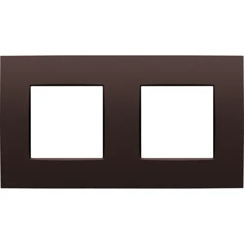 Niko 135-76800 afdekraam 2-voudig Intense dark brown coated